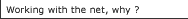 Working with the net, why ?